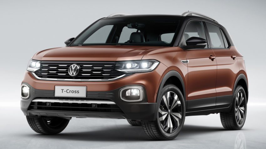 Volkswagen T-Cross visto desde a dianteira