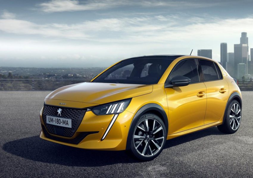 Novo Peugeot 208 GT Line visto desde a dianteira