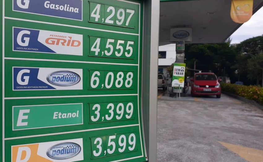 postos gasolina paineis de preço 3 casas decimais