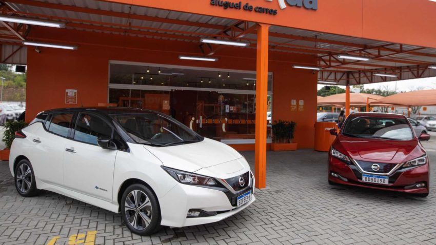 nissan leaf movida locadora eletrico