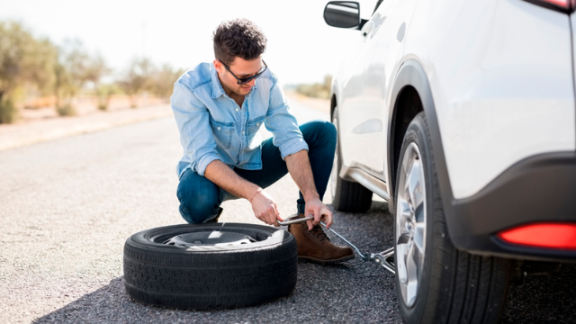 O que fazer quando o pneu furar?